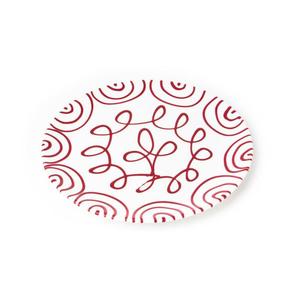 Подставка для зарядного устройства с красным пламенем Чашка d: 32 см / высота: 2,2 см Gmundner Keramik, бело-красный