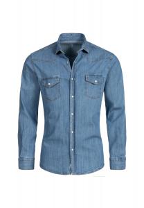 Рубашка джинсовая рубашка стандартного кроя Rock Creek, светло-синий