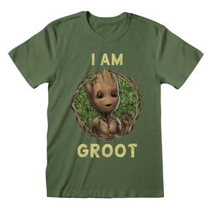Футболка Guardians Of The Galaxy I Am Groot - Seventies Style, оливковый