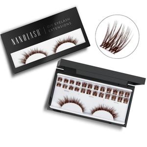 Коричневые бондинговые ресницы для самостоятельного нанесения HEARTBREAKER Nanolash