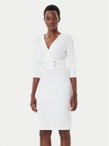 Коктейльное платье slim fit CFC0126151003 Rinascimento, белый