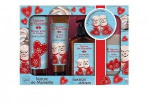 Набор косметики для тела, малиновый крем Chlapu Chlap, Nature De Marseille