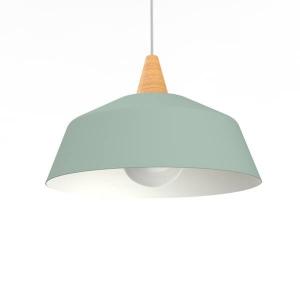 Подвесной светильник Lumicom Kon, 35x35x35 см, зеленый/белый