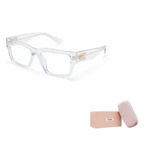 Очки с квадратной оправой и логотипом MIU MIU