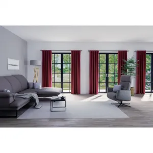 Штора Velia с закрытыми петлями, 1 шт., готовая к навешиванию Homing, красный