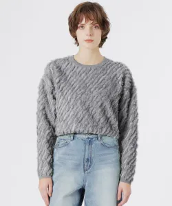 Жаккардовый пуловер с кроем Loveless, цвет Gray 2