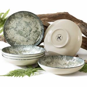 Набор тарелок KONSIMO, 22x4x22 см, крем