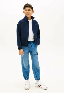 Незаменимая флисовая толстовка на молнии, флисовая куртка Tommy Hilfiger, Dark Blue