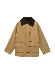 Демисезонная парка MANGO Fire, Cappuccino/Dark brown