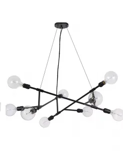 Люстра Massena из металла высотой 12 дюймов Cal Lighting, black