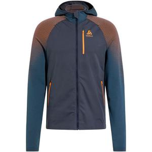 Куртка среднего слоя с полной застежкой x-alp pk wi Odlo, цвет oriole - india ink