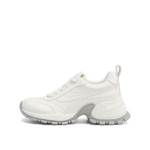 Rosa Bianca Женские легкие утепленные низкие кроссовки на платформе с белой овчинной стелькой, цвет White Sheepskin Insole