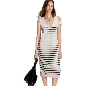 ELLE Летняя новинка: безрукавное платье-юбка Women's Stripes