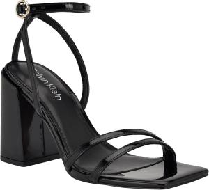 Женские босоножки на каблуке Calvin Klein Sassa, Black Patent 001
