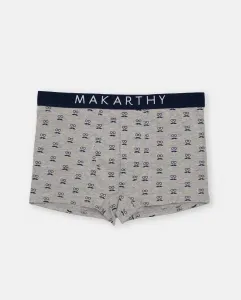 Вязаные боксерские шорты с фантазийным принтом Makarthy, серый