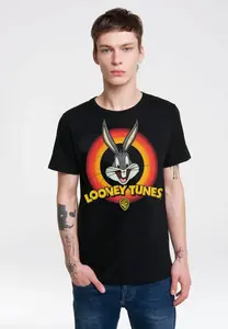 Футболка Logoshirt "Looney Tunes - Bugs Bunny Logo" с классным принтом Logoshirtа, черный