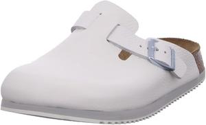 Женские кожаные сабо Birkenstock Boston, белый