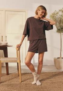 Пижамный комплект Next TEXTURED SET, Chocolate Brown/Brown