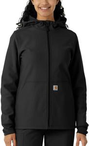 Женская флисовая куртка Carhartt Scrubs C85023 Rugged Flex Modern Fit Bonded Ho, Black