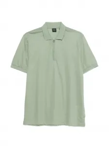 Поло на молнии Boss, зеленый