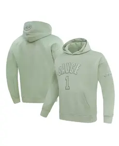 Мужская толстовка с капюшоном Ahmad Sauce Gardner светло-зеленая New York Jets с именем и номером игрока Pro Standard