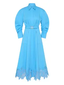 Кружевное платье миди Montreux Rebecca Vallance, синий