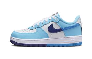 Nike Force 1 LV8 PS 'Split - Light Photo Blue', белый/тёмный королевский синий/балтийский синий/светлый фото синий