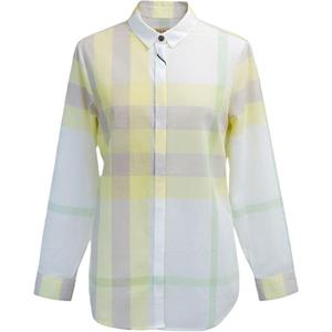 Burberry Рубашка Женская Светло-Желтые Лацканы Moderate Others
