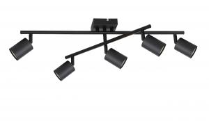 Novel Потолочный светильник GU10, черный металлик, степень защиты IP20