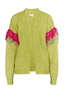 Вязаный кардиган IZIA Knit Cardigan Hoona, лаймовый