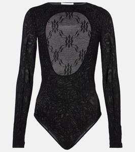 Боди с открытой спиной Victoria Beckham, черный