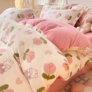 Disney Пододеяльник 150х200 см из утолщенного молочного велюра, флис, высокая плотность, двойное тепло