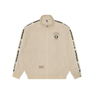 Курка-бомбер на молнии A Bathing APE с логотипной лентой Aape, небесно-голубой BLR