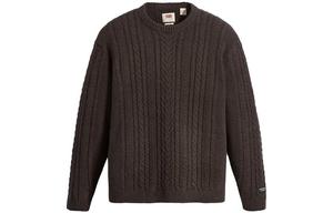 Джемпер с круглой горловиной и узором "косичка" Levis, crow черный