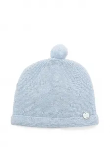 Шапочка с текстурой в виде помпона Paz Rodriguez, синий