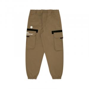 Футболка A Bathing APE с аппликацией логотипа, зауженные карго-брюки Aape, черный BKX