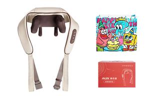 Массажер для спины, шеи и лопаток, массажный инструмент для плеч и шеи AUX, бежевый