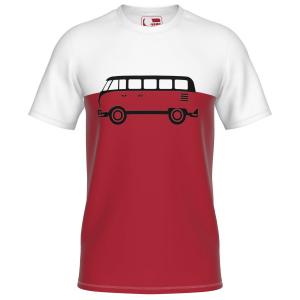 Футболка Elkline Four Wheels To Freedom Träumweiter, цвет Dark Red/Off White