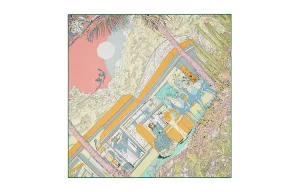 Rendez Vous Galan Шелковый Платок Женский HERMES, Многоцветный