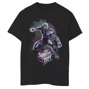 Футболка с рисунком Marvel Black Panther Street 8–20 для мальчиков Licensed Character