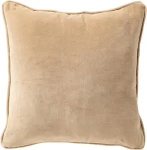 Декоративная подушка Карина 45x45 см бежевая однотонная Dutch Decor