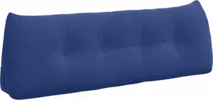 Подушка для спины Police Blue 140 x 24 x 50 см, бархат vidaXL