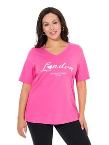 Ulla Popken Розовая футболка