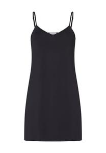 Атласное платье-комбинация Deluxe с v-образным вырезом для женщин HANRO, черный