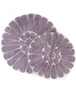 Набор ковриков для ванной из 2 предметов «Взрывной цветок» Chesapeake, фиолетовый