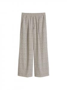 Marc O'Polo DENIM Широкие клетчатые брюки кремового цвета