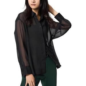 UNIQLO Женская черная рубашка