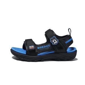 Нескользящие, износостойкие, дышащие детские сандалии для детей BOBDOG, черный/синий
