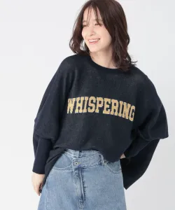 Широкий пуловер с двойным жаккардовым логотипом, плотность ткани 12 нитей на дюйм Studio Clip, цвет Navy 88