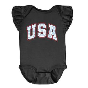 Боди с рукавами-фонариками Usa blue willow The Juniper Shop, Black